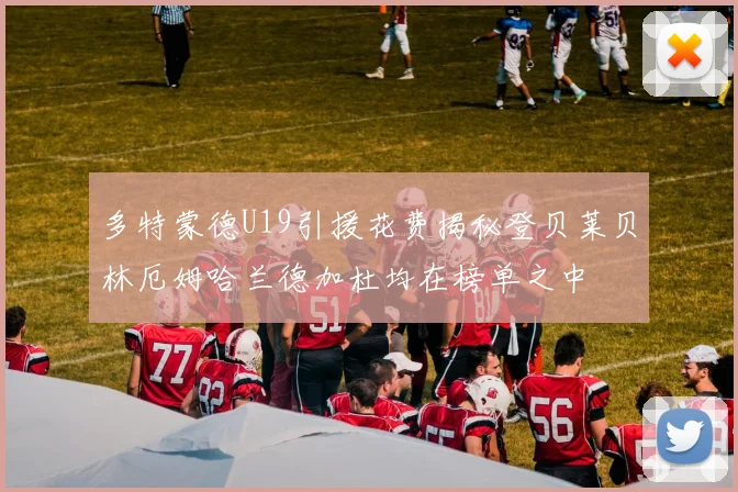 多特蒙德U19引援花费揭秘登贝莱贝林厄姆哈兰德加杜均在榜单之中